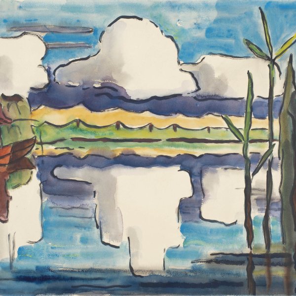 Autumn Landscape in Oldenburg - Schmidt-Rottluff, Karl. Museo